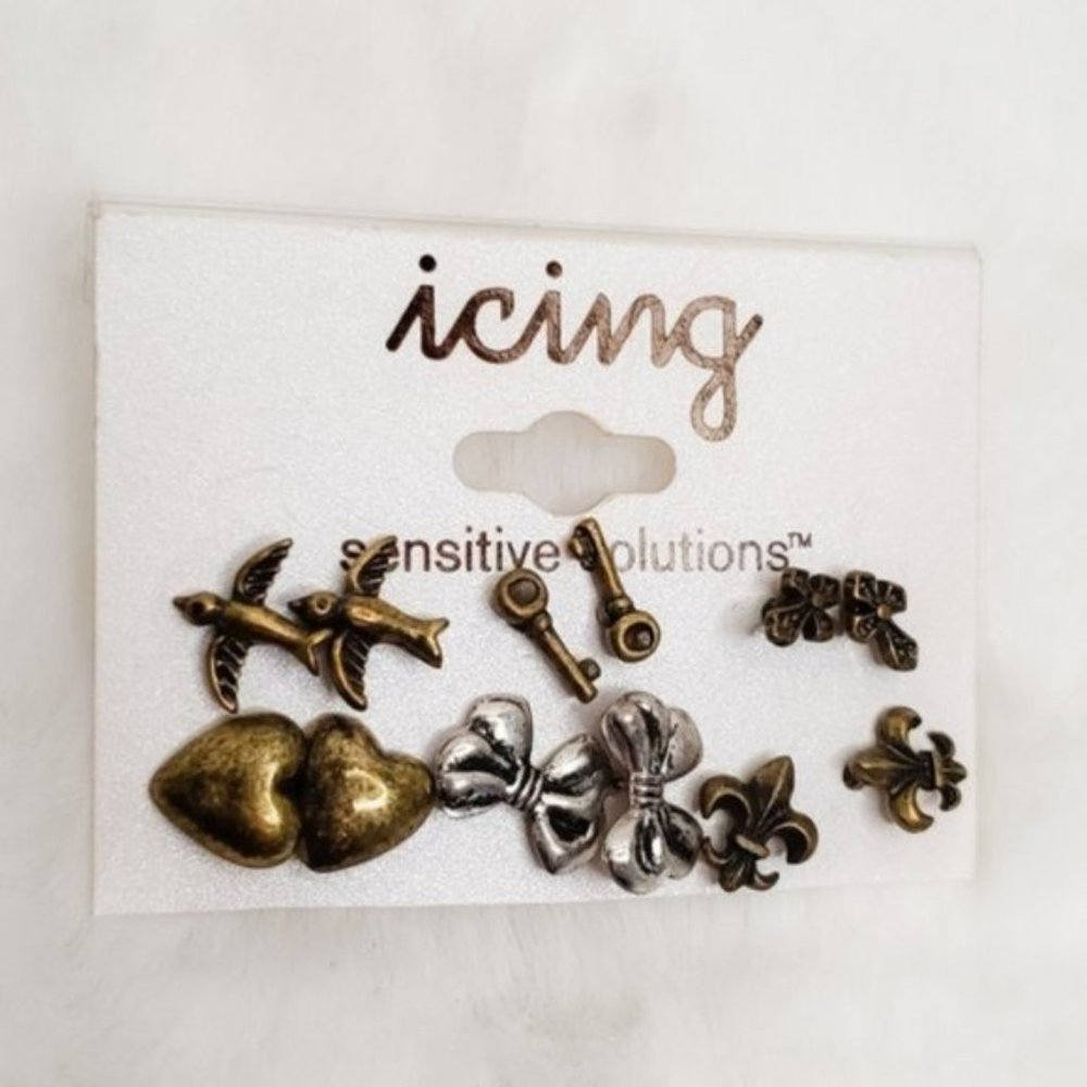 Icing NWT Sensitive Solutions Earring Set